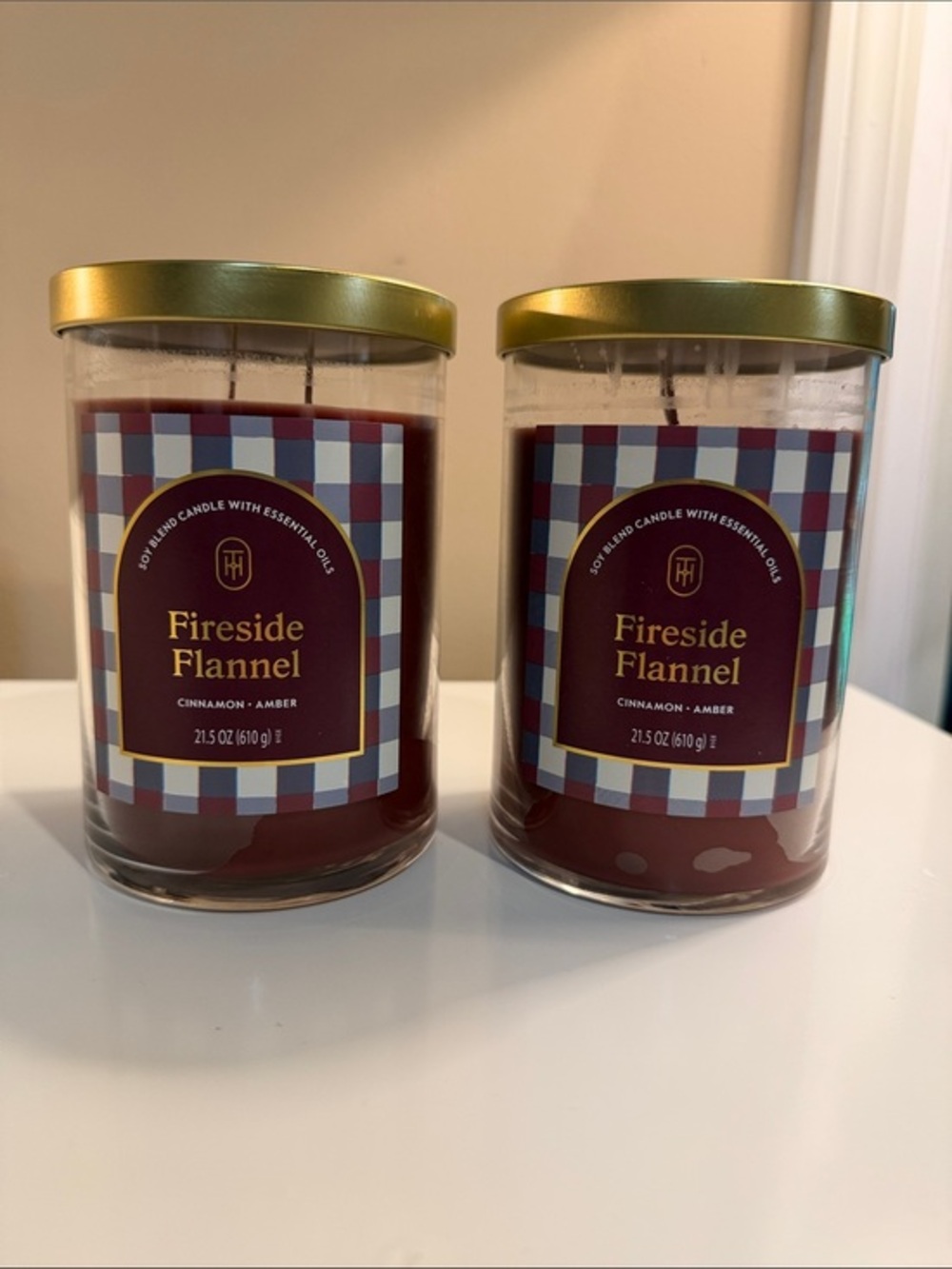 Threshold Fireside Flannel Set of 2 - 21.5 oz candles
